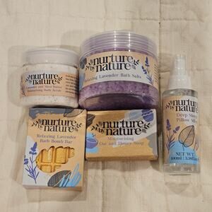 Nurture By Nature Botanicals Relaxation Gift Set Relax Calm Spa Kit Body Care